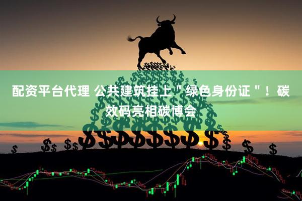 配资平台代理 公共建筑挂上＂绿色身份证＂！碳效码亮相碳博会
